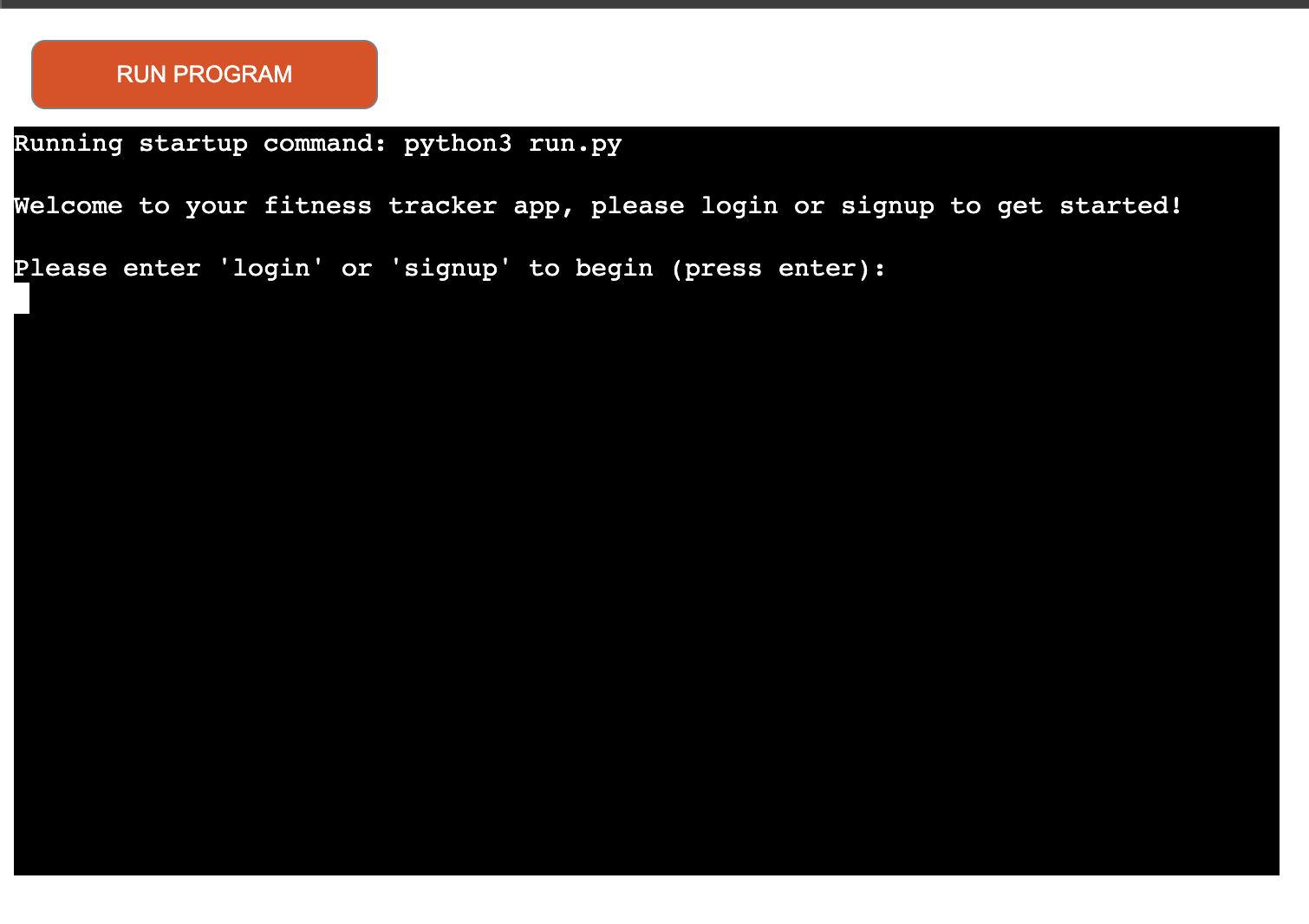 Fitness Tracker App